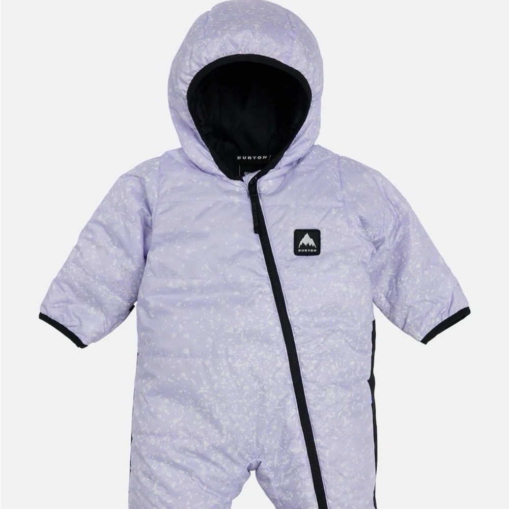 Burton Baby 9M Lavender Splatter Hooded Insulated One-Piece Coverall